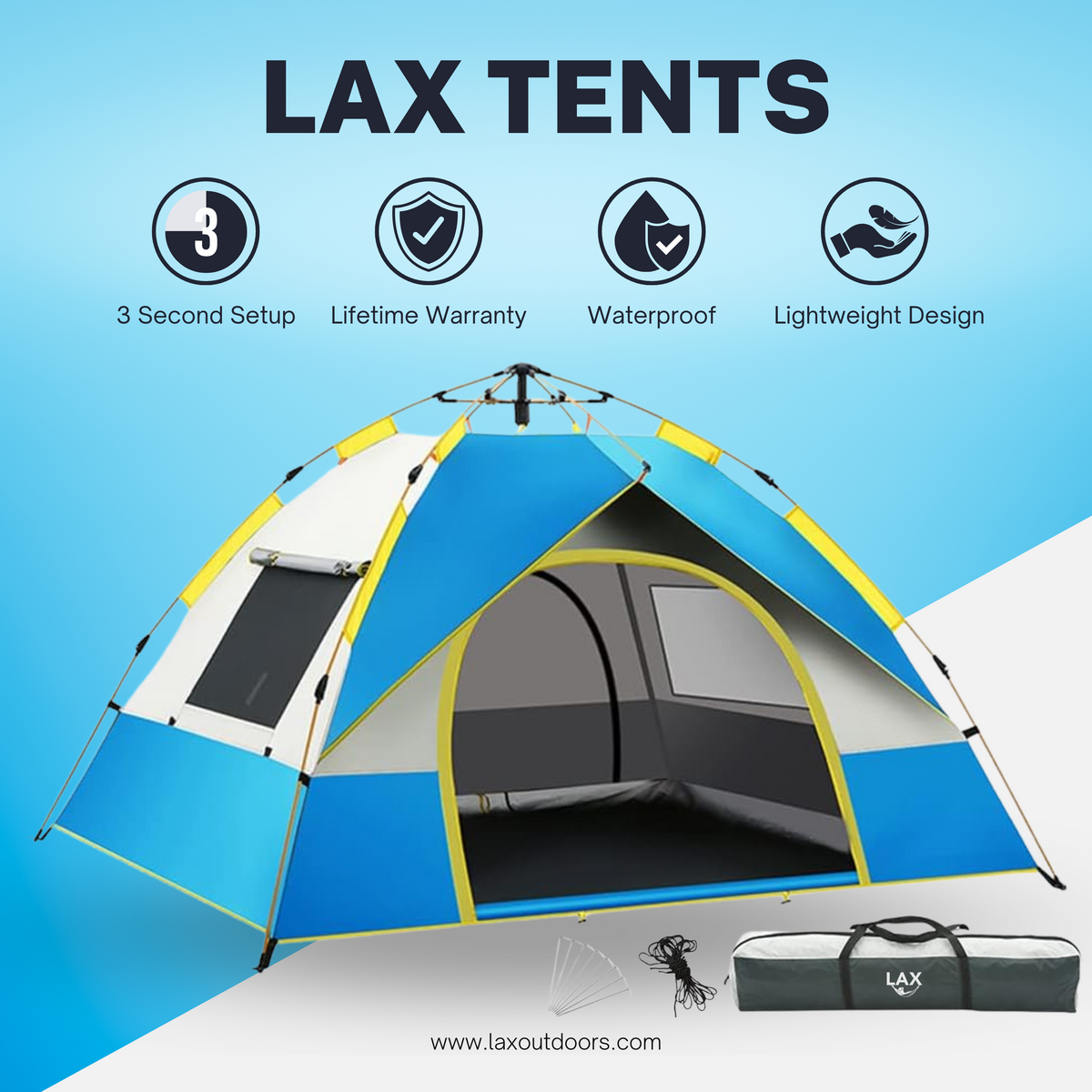 Lax™ 3 Second Tent